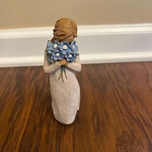 Willow Tree Figurine with Blue Bouquet ‘Forget Me Not’